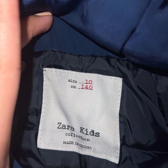 Zara kids blue winter jacket - Picture 3 of 4